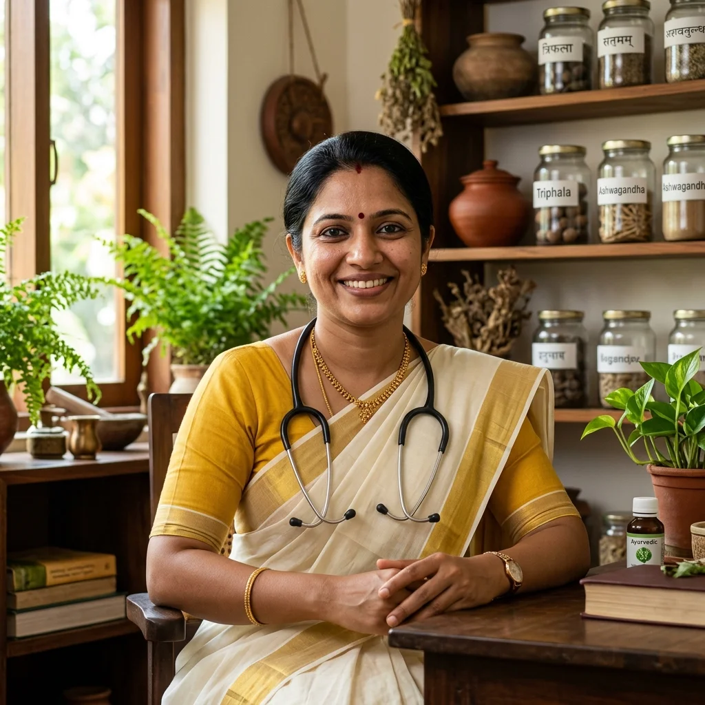 Dr. Sujithra S G at Sanyu Ayurveda